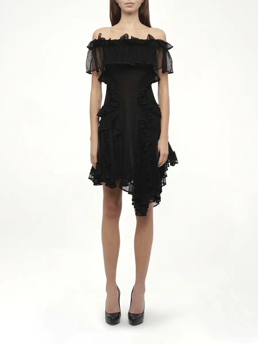 Alexander McQueen Off Shoulder Dress | Thumbnail 4 Alexander McQueen Off Shoulder Dress | Thumbnail 4