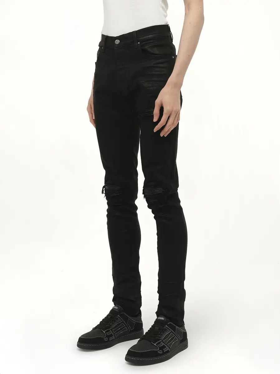AMIRI Waxed Mx1 Jeans in Black Wax | Thumbnail 5