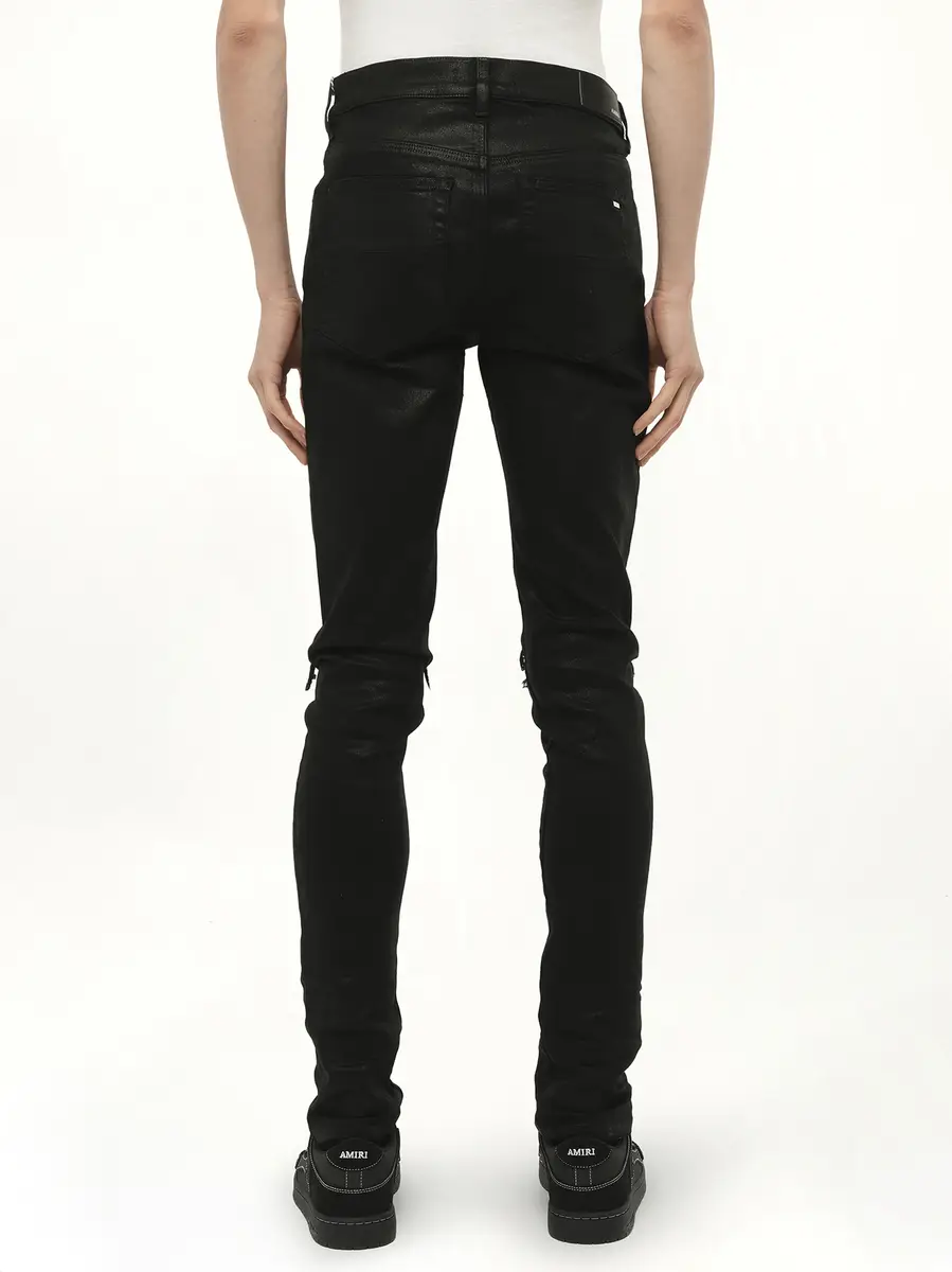 AMIRI Waxed Mx1 Jeans in Black Wax | Thumbnail 6