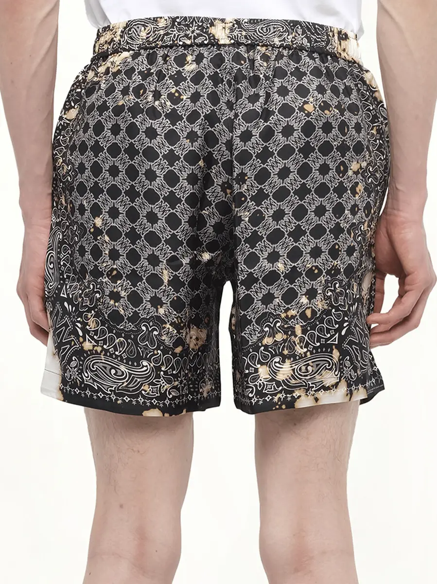 AMIRI Bleach Bandana Silk Shorts | Thumbnail 2 AMIRI Bleach Bandana Silk Shorts | Thumbnail 2