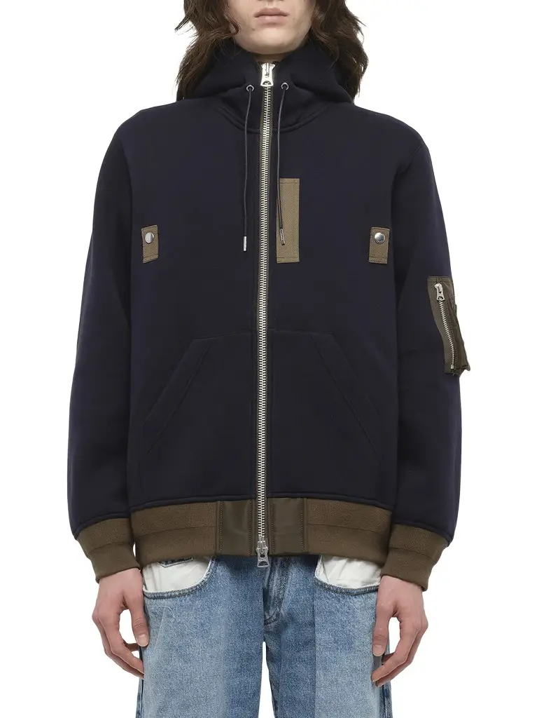 Sacai Sponge Sweat Hoodie | Image 1 Sacai Sponge Sweat Hoodie | Image 1