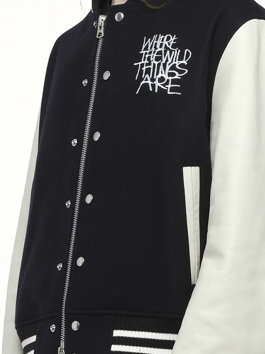 Sacai Where The Wild Things Are Blouson in Navy/off White | Thumbnail 2 Sacai Where The Wild Things Are Blouson in Navy/off White | Thumbnail 2