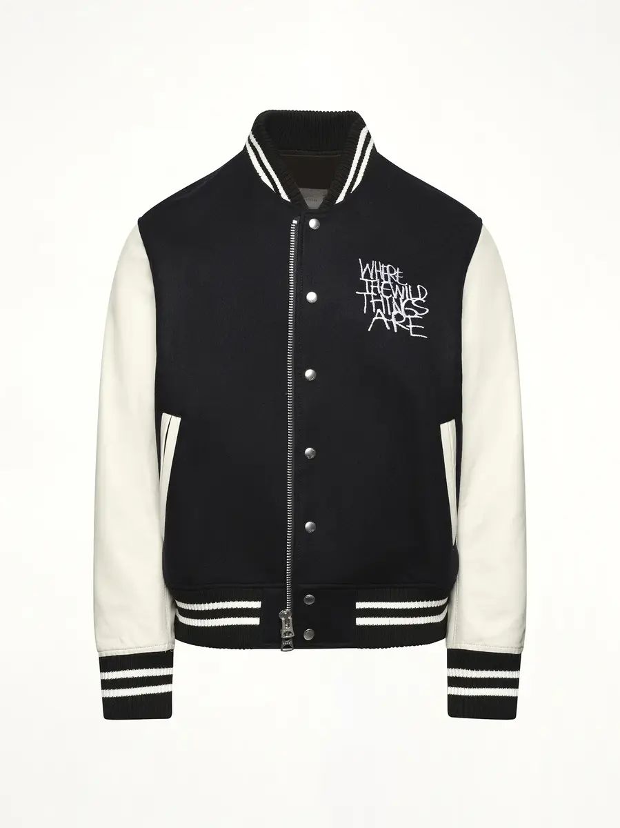 Sacai Where The Wild Things Are Blouson in Navy/off White | Thumbnail 3 Sacai Where The Wild Things Are Blouson in Navy/off White | Thumbnail 3