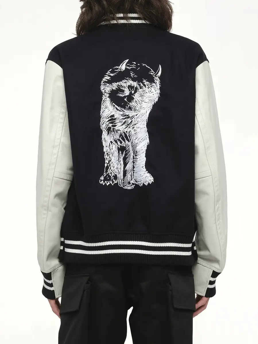 Sacai Where The Wild Things Are Blouson in Navy/off White | Thumbnail 6 Sacai Where The Wild Things Are Blouson in Navy/off White | Thumbnail 6