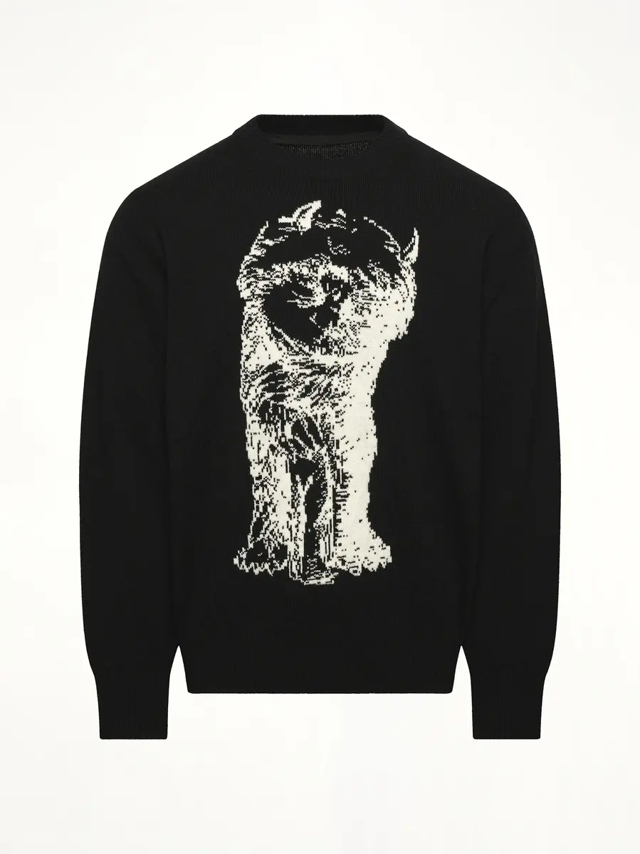 Sacai Where The Wild Things Are Wool Knit Pullover | Thumbnail 3 Sacai Where The Wild Things Are Wool Knit Pullover | Thumbnail 3