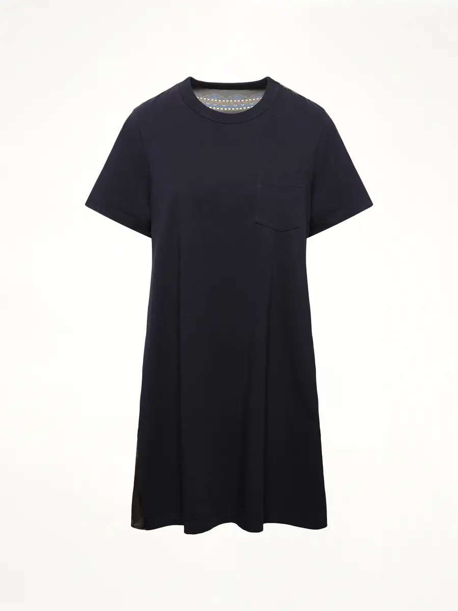 Sacai Paisley Print x Cotton Jersey Dress | Thumbnail 3 Sacai Paisley Print x Cotton Jersey Dress | Thumbnail 3
