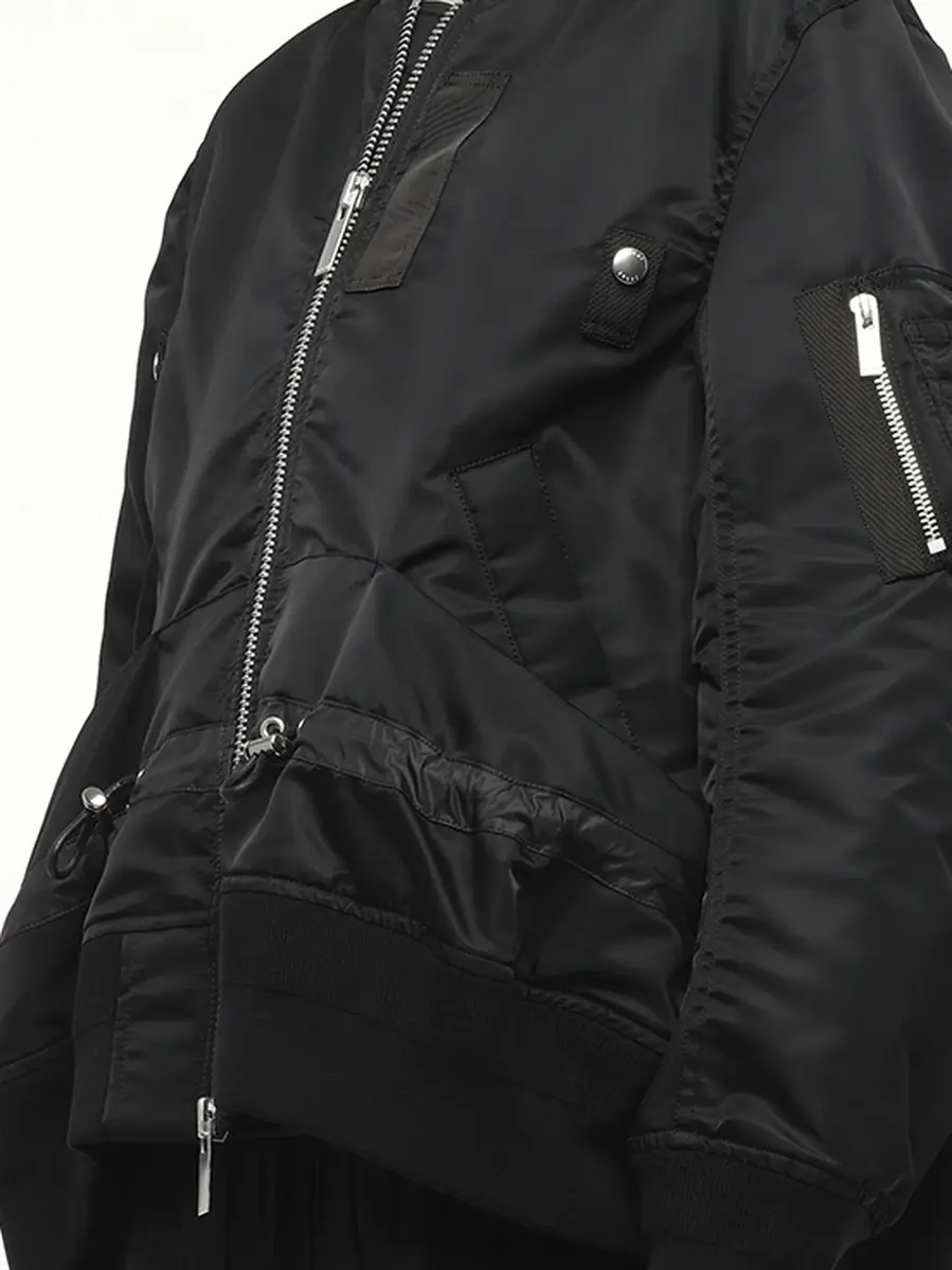 Sacai Nylon Twill Blouson With Drawstring | Thumbnail 2 Sacai Nylon Twill Blouson With Drawstring | Thumbnail 2