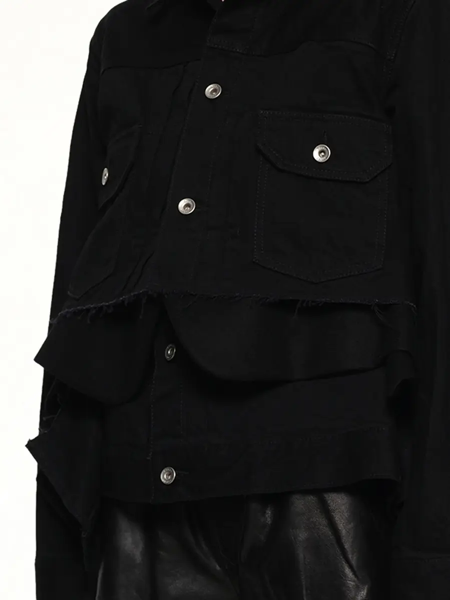 Sacai Denim x Wool Melton Jacket | Thumbnail 2 Sacai Denim x Wool Melton Jacket | Thumbnail 2