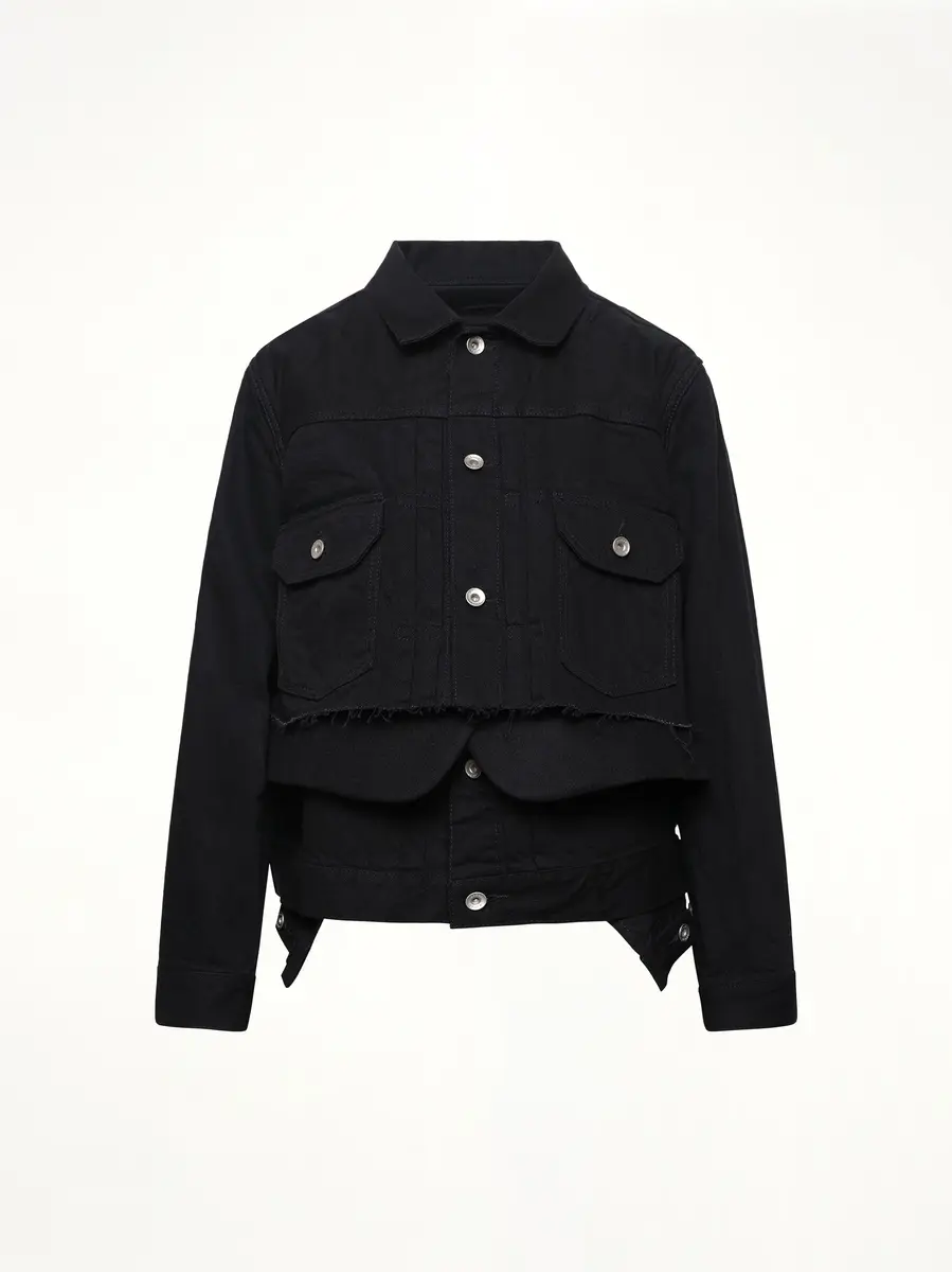 Sacai Denim x Wool Melton Jacket | Thumbnail 3 Sacai Denim x Wool Melton Jacket | Thumbnail 3