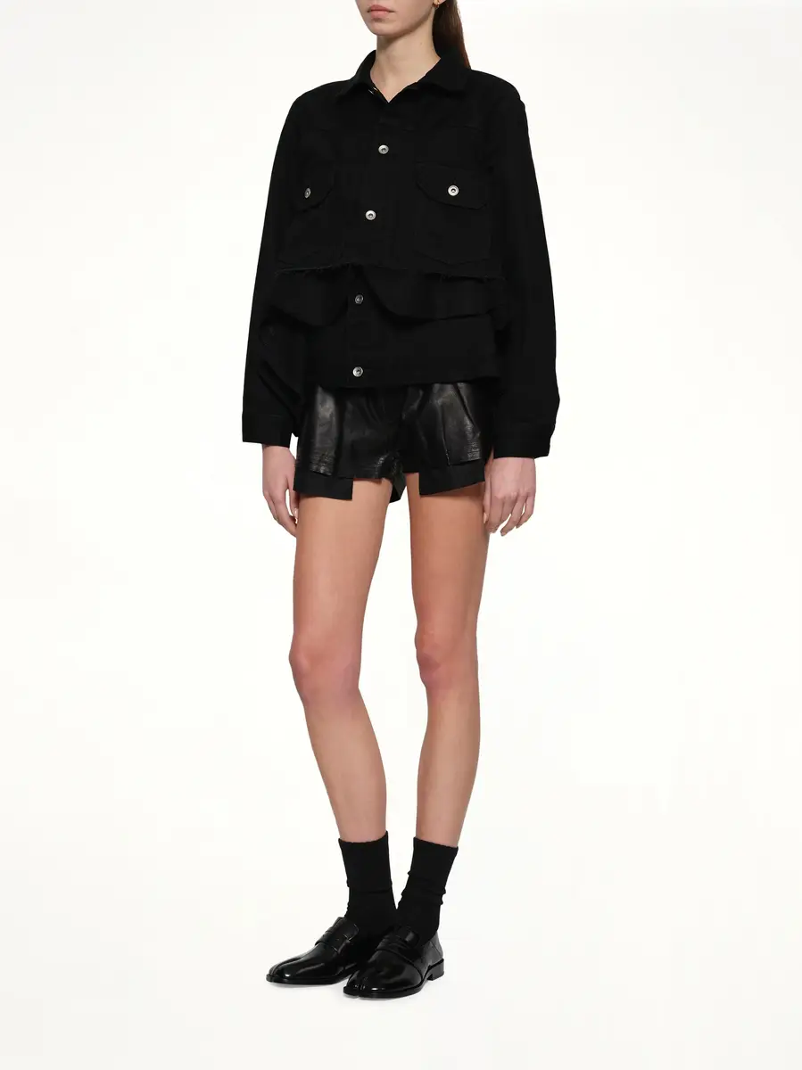 Sacai Denim x Wool Melton Jacket | Thumbnail 4 Sacai Denim x Wool Melton Jacket | Thumbnail 4
