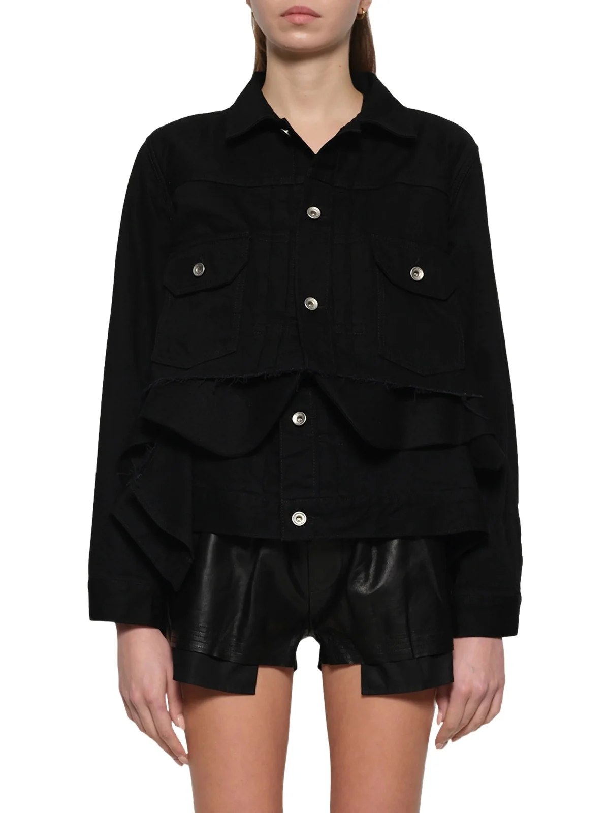 Sacai Denim x Wool Melton Jacket