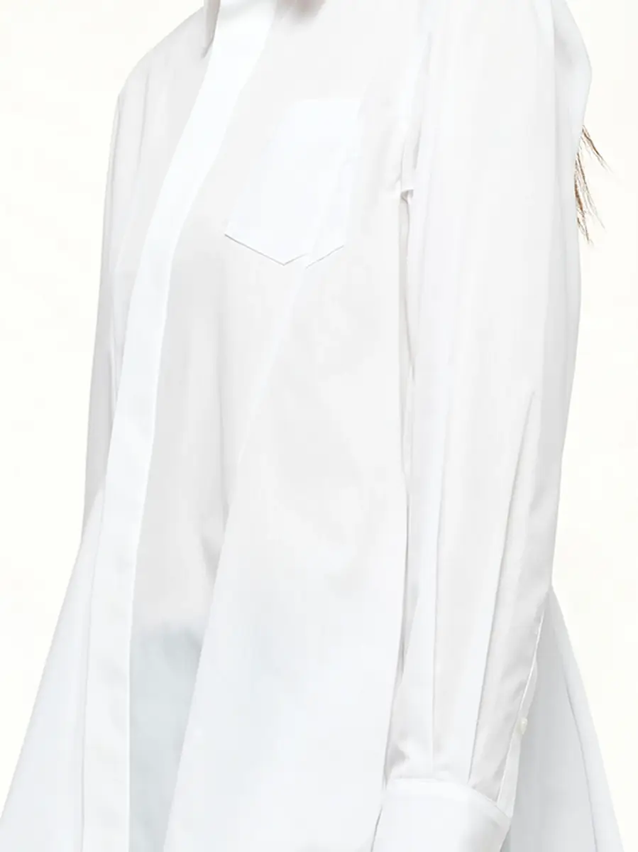 Sacai Poplin Shirt in Off White | Thumbnail 2