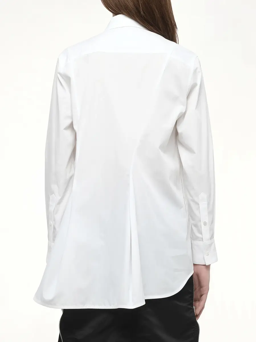 Sacai Poplin Shirt in Off White | Thumbnail 6