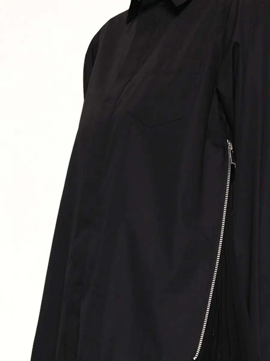 Sacai Poplin x Chiffon Shirt | Thumbnail 2 Sacai Poplin x Chiffon Shirt | Thumbnail 2
