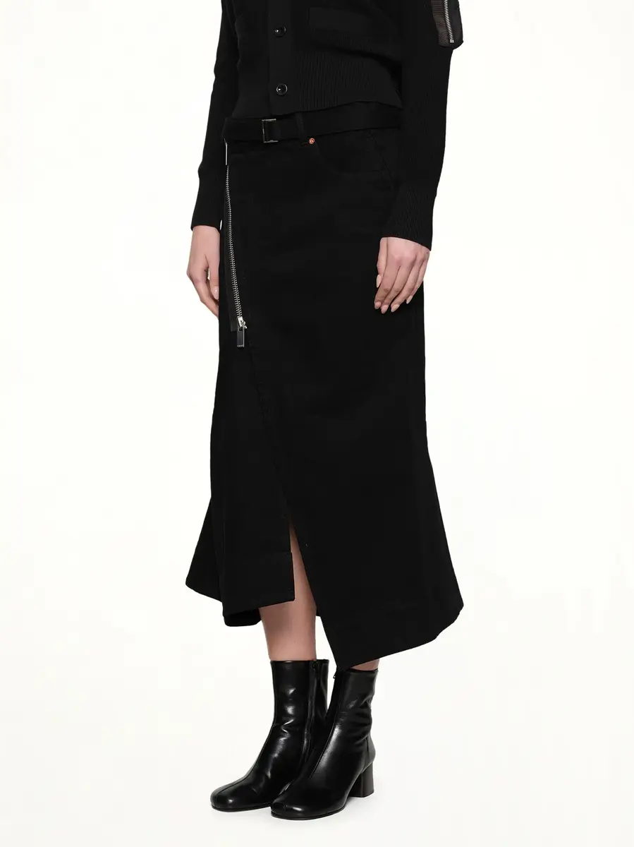Sacai Side Zip Denim Skirt | Thumbnail 6