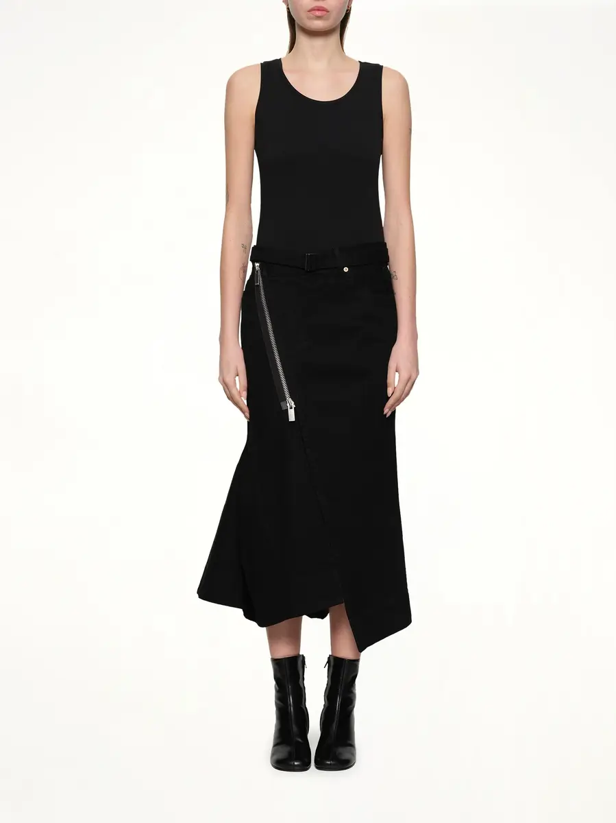 Sacai Side Zip Denim Skirt | Thumbnail 7