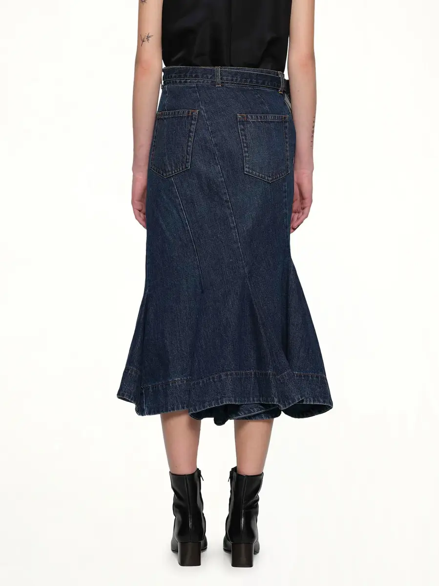 Sacai Side Zip Denim Skirt | Thumbnail 5 Sacai Side Zip Denim Skirt | Thumbnail 5