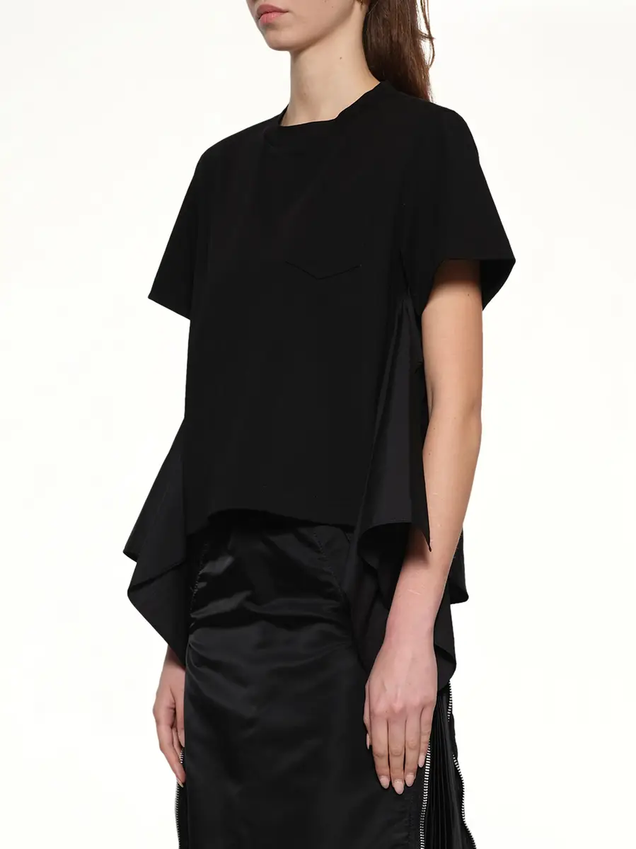 Sacai Poplin x Cotton Jersey T-shirt | Thumbnail 2