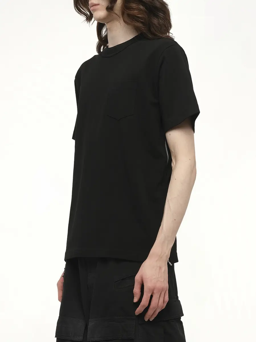 Sacai Side Zip Cotton T-shirt | Thumbnail 5 Sacai Side Zip Cotton T-shirt | Thumbnail 5