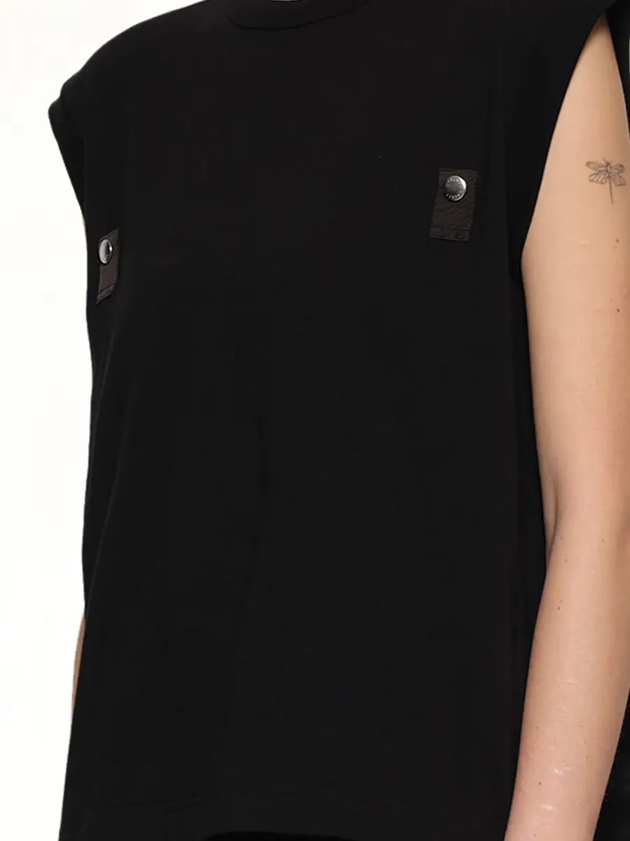 Sacai Cotton Jersey x Nylon Twill T-shirt | Thumbnail 2