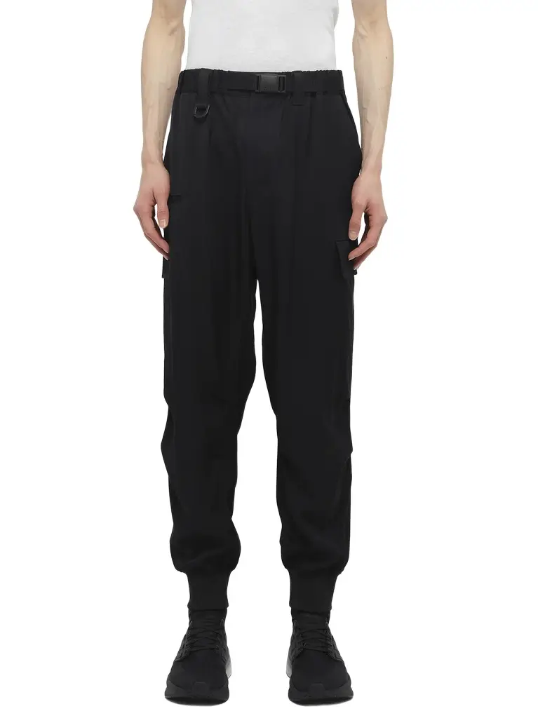 Y-3 Rayon Twill Cuffed Pants | Image 1 Y-3 Rayon Twill Cuffed Pants | Image 1