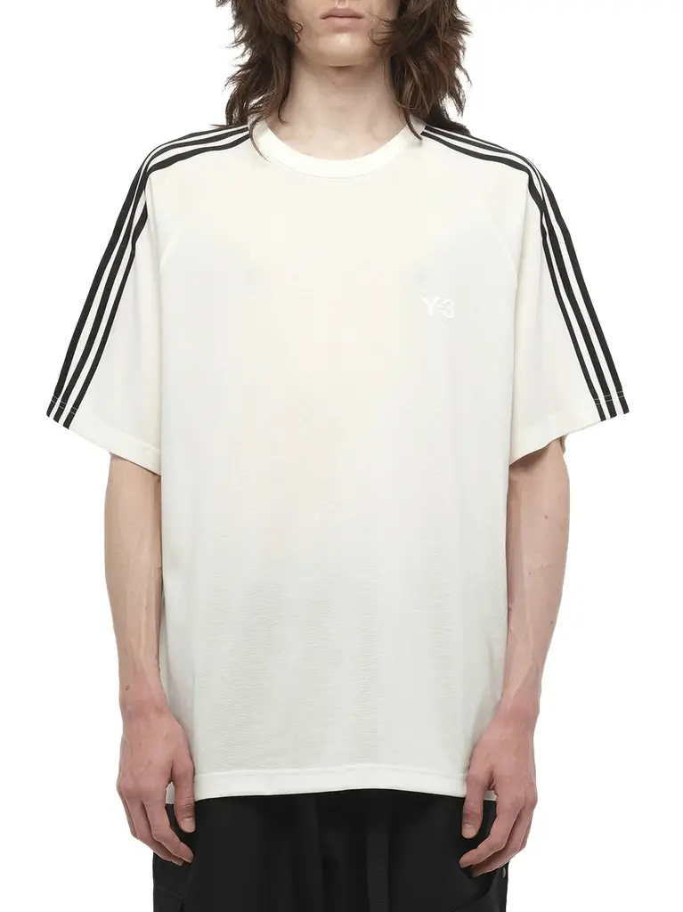 Y-3 Wire Stripe Short Sleeve T-shirt | Image 1 Y-3 Wire Stripe Short Sleeve T-shirt | Image 1