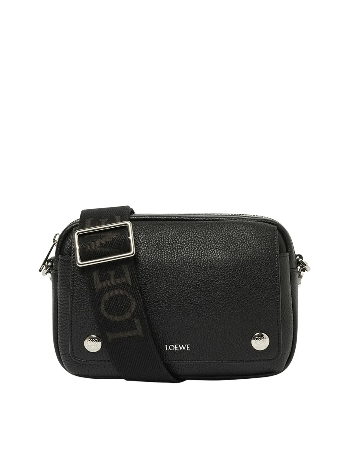 Calfskin Pebble Messenger Small