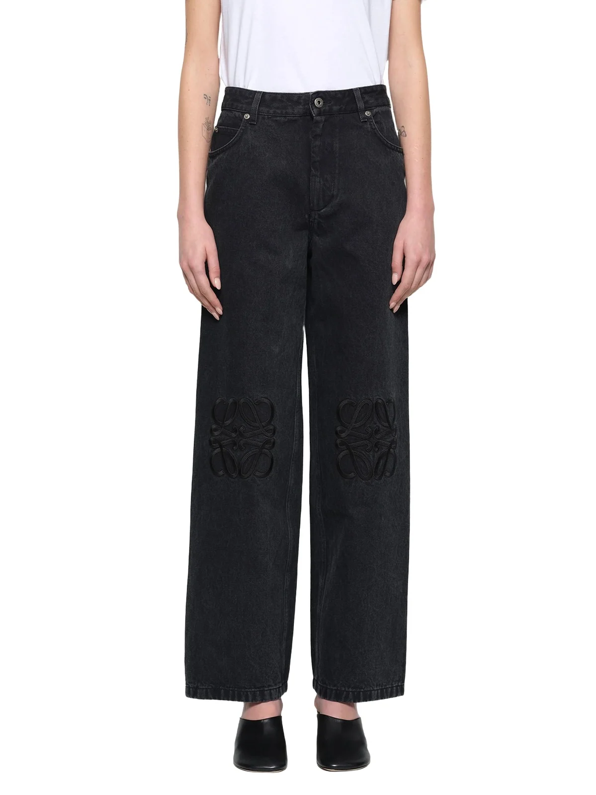 Anagram Baggy Tonal Jeans AF