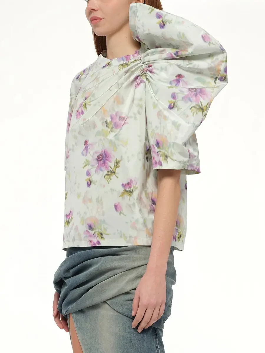 Loewe Draped Top in Light Blue/multicolour | Thumbnail 2 Loewe Draped Top in Light Blue/multicolour | Thumbnail 2