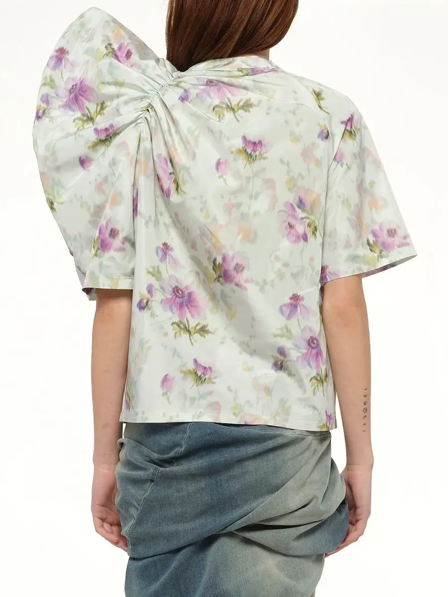 Loewe Draped Top in Light Blue/multicolour | Thumbnail 5 Loewe Draped Top in Light Blue/multicolour | Thumbnail 5