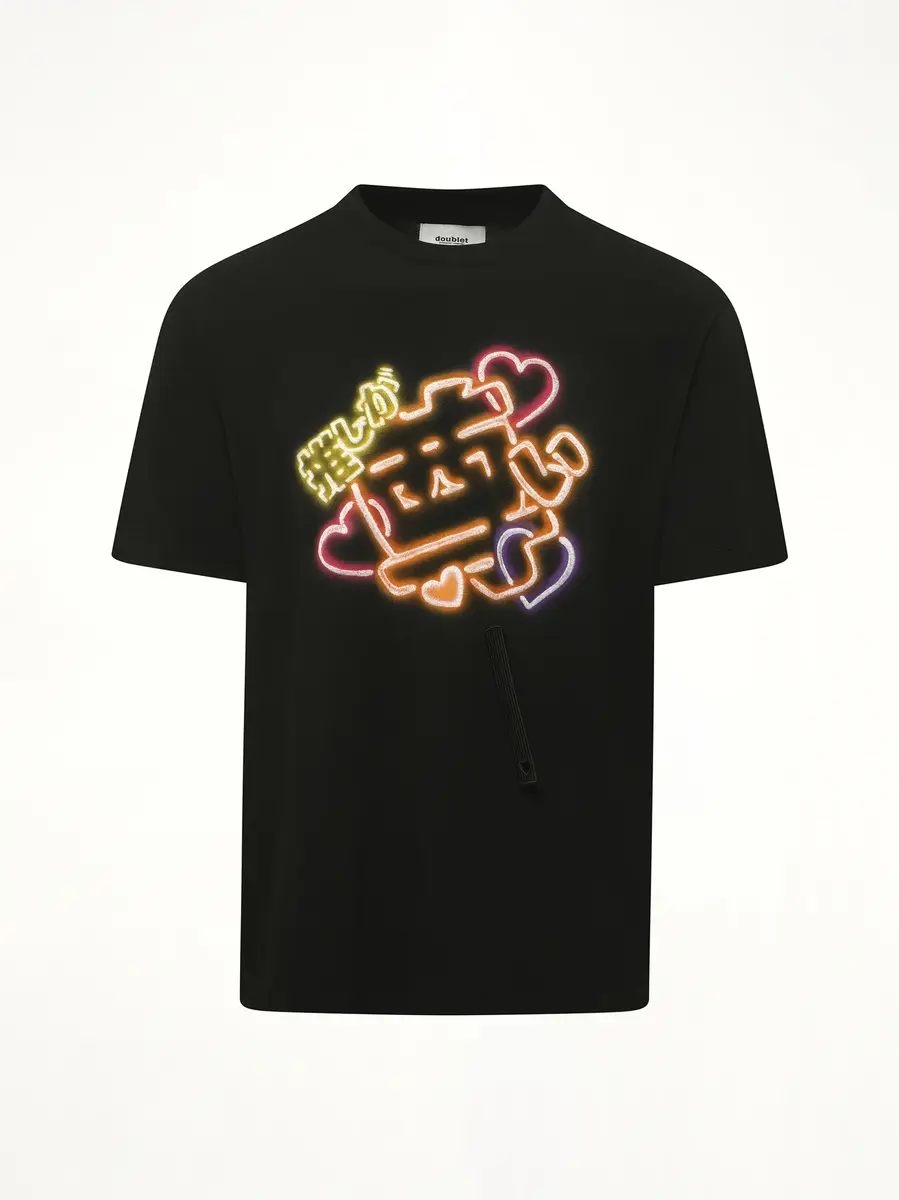 DOUBLET Big Japanese Neon Paint Fan Service T-shirt | Thumbnail 3