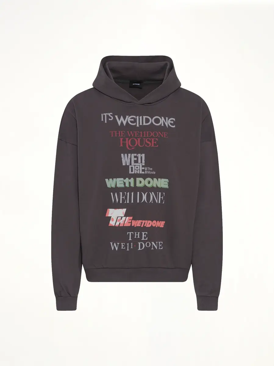 We11Done Multi Logo Print Hoodie | Thumbnail 3