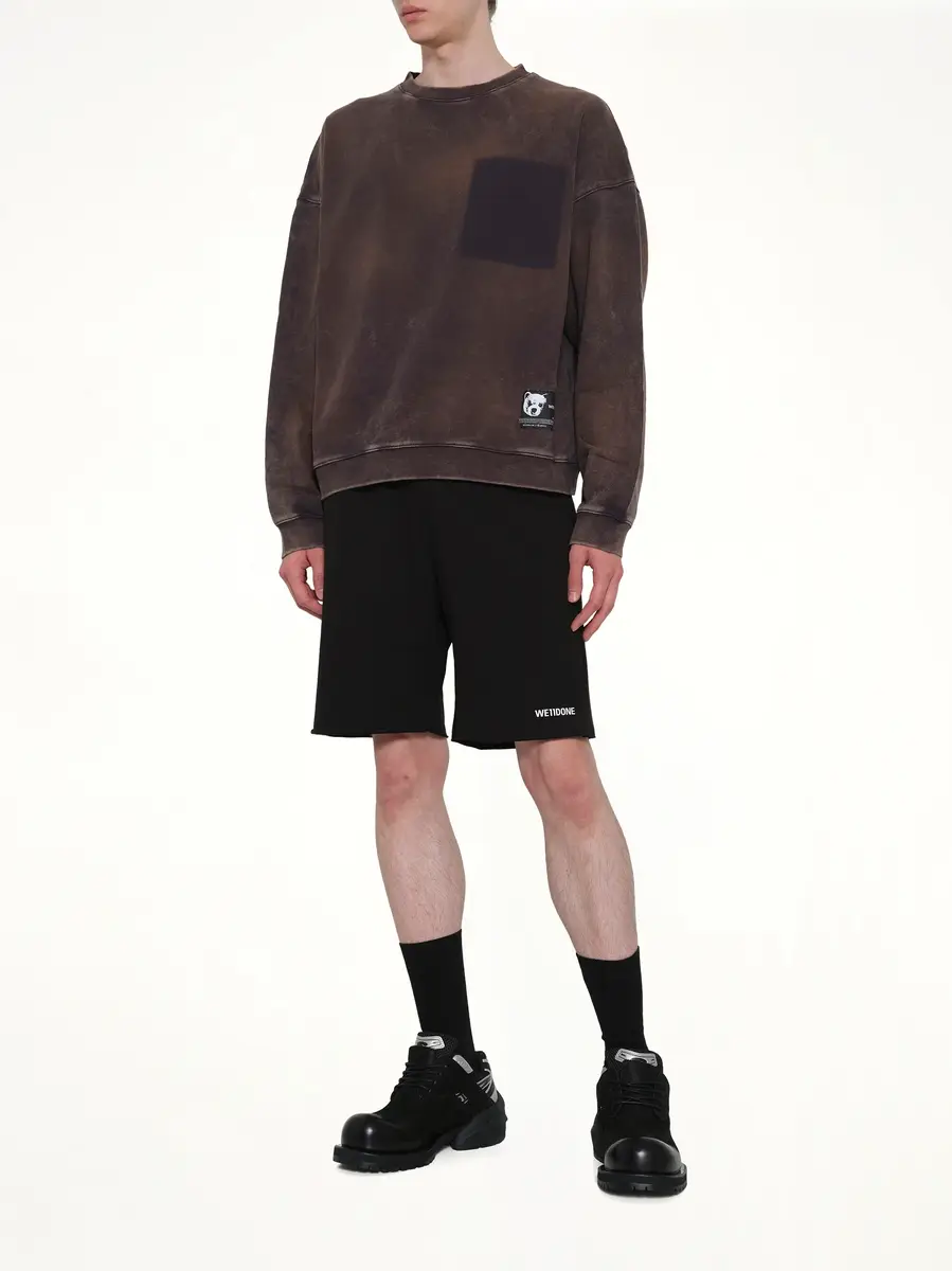 We11Done Teddy ID Sweatshirt in Charcoal | Thumbnail 4 We11Done Teddy ID Sweatshirt in Charcoal | Thumbnail 4