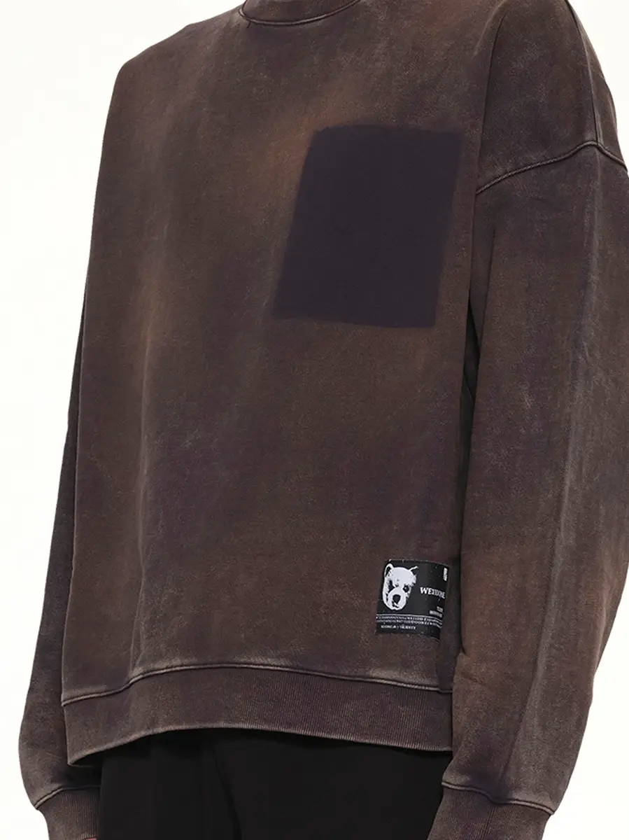 We11Done Teddy ID Sweatshirt in Charcoal | Thumbnail 6 We11Done Teddy ID Sweatshirt in Charcoal | Thumbnail 6