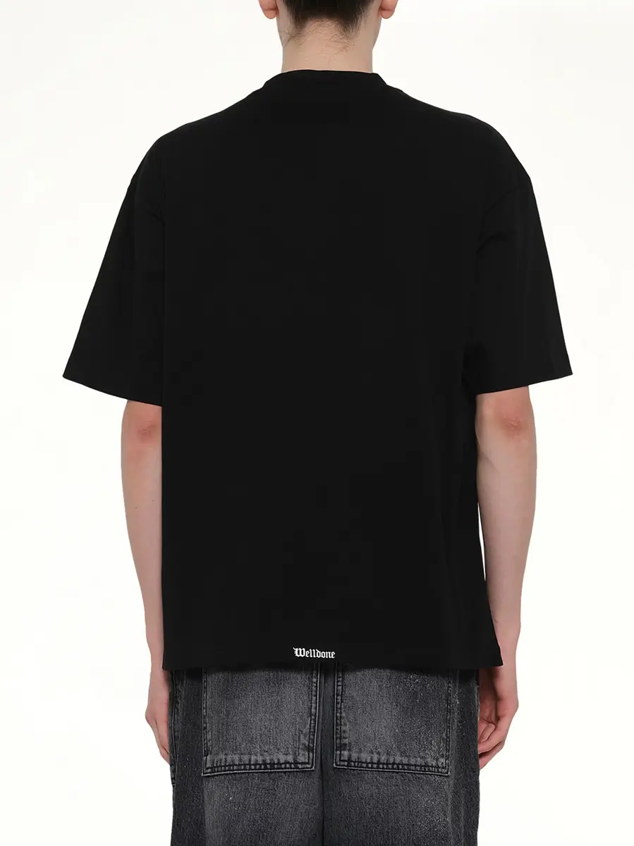 We11Done Gothic Logo Short-sleeved T-shirt | Thumbnail 5
