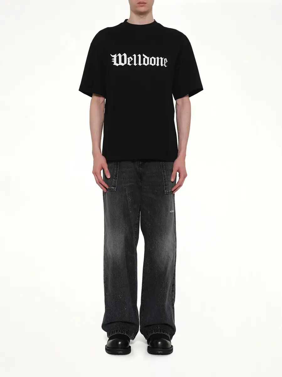 We11Done Gothic Logo Short-sleeved T-shirt | Thumbnail 7