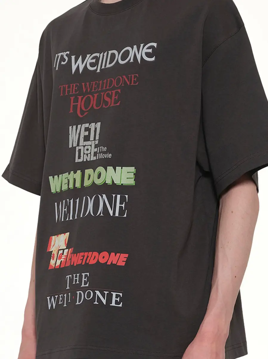 We11Done Multi Graphic Logo T-shirt | Thumbnail 2