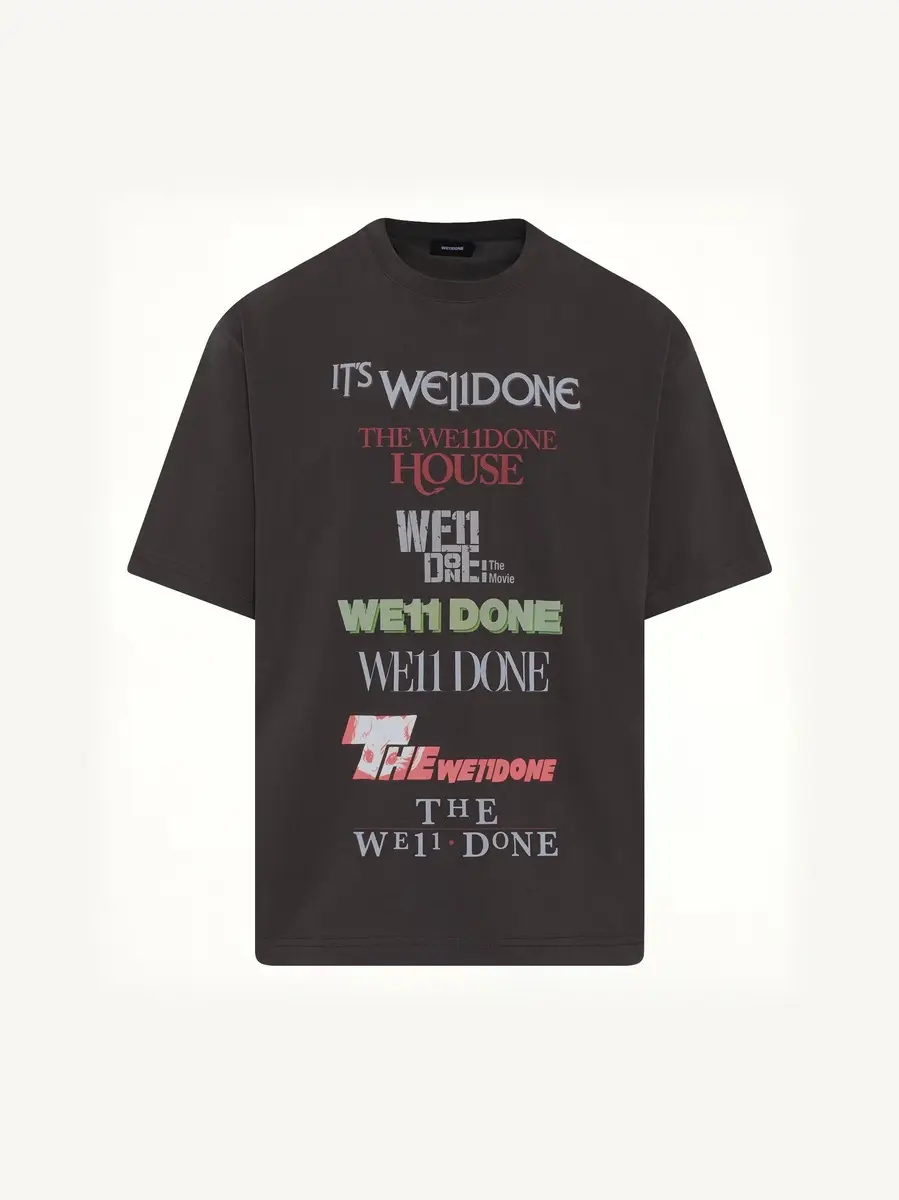 We11Done Multi Graphic Logo T-shirt | Thumbnail 3