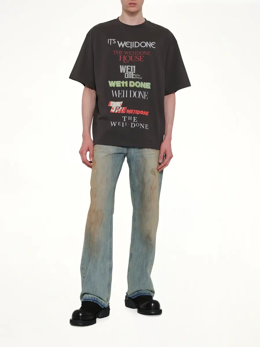 We11Done Multi Graphic Logo T-shirt | Thumbnail 4