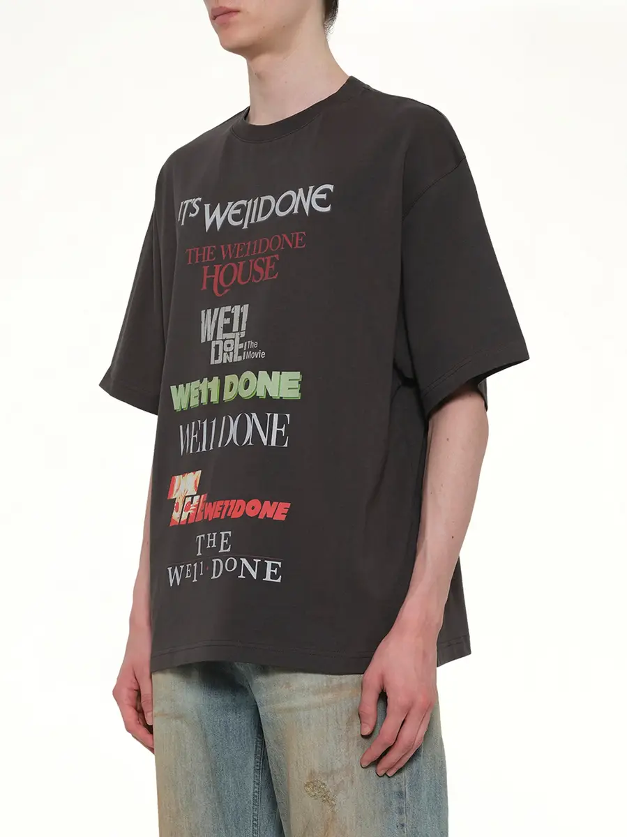 We11Done Multi Graphic Logo T-shirt | Thumbnail 6