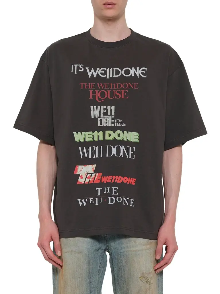 We11Done Multi Graphic Logo T-shirt