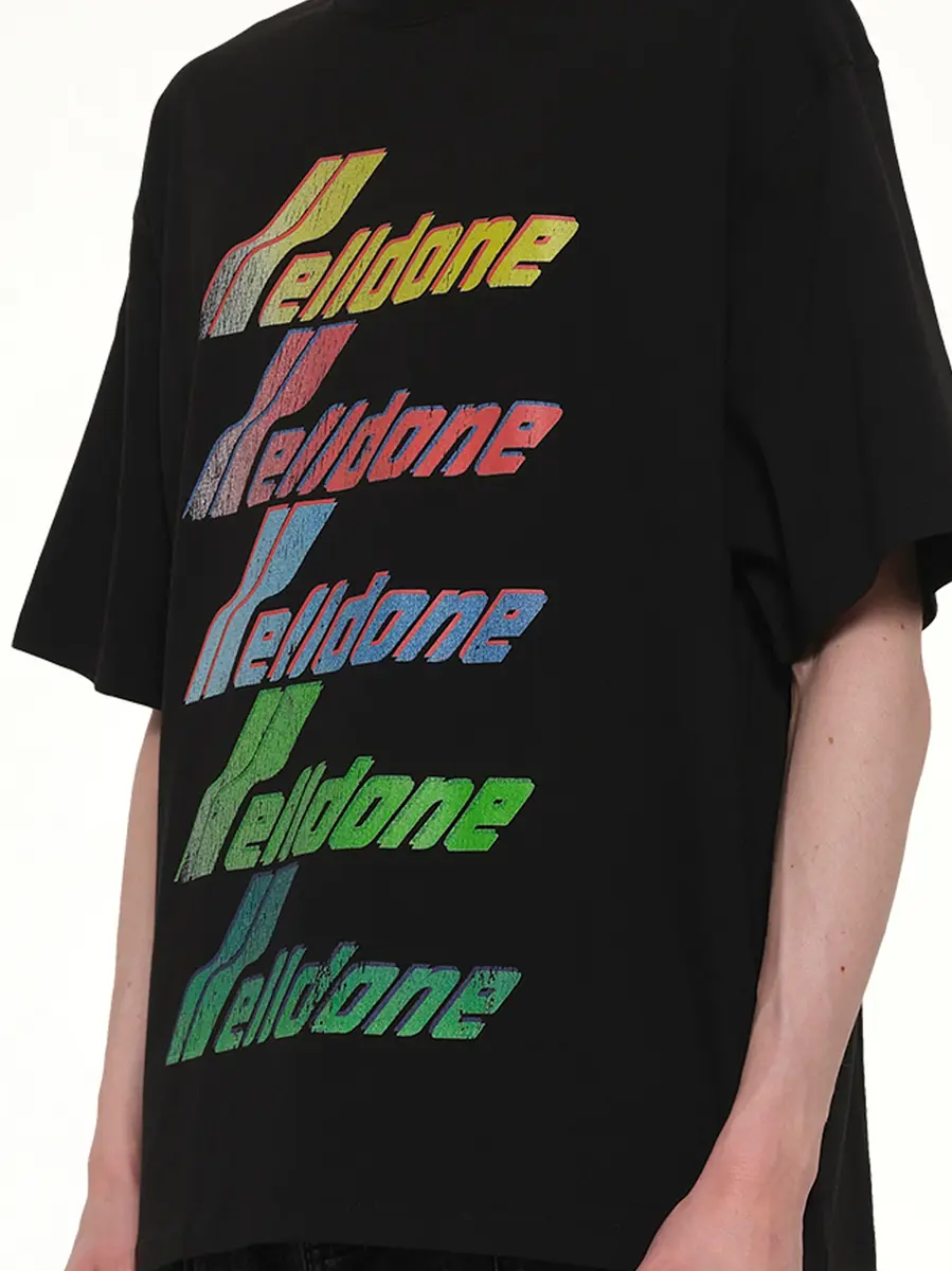 We11Done Multi Rainbow Logo T-shirt | Thumbnail 6