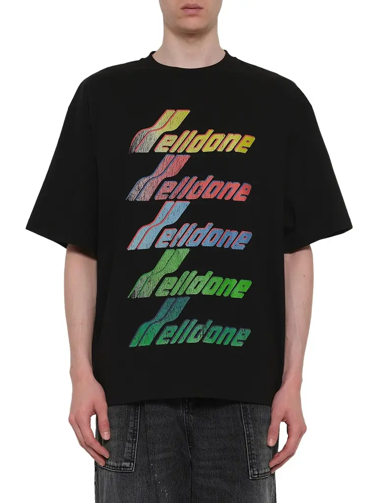 We11Done Multi Rainbow Logo T-shirt