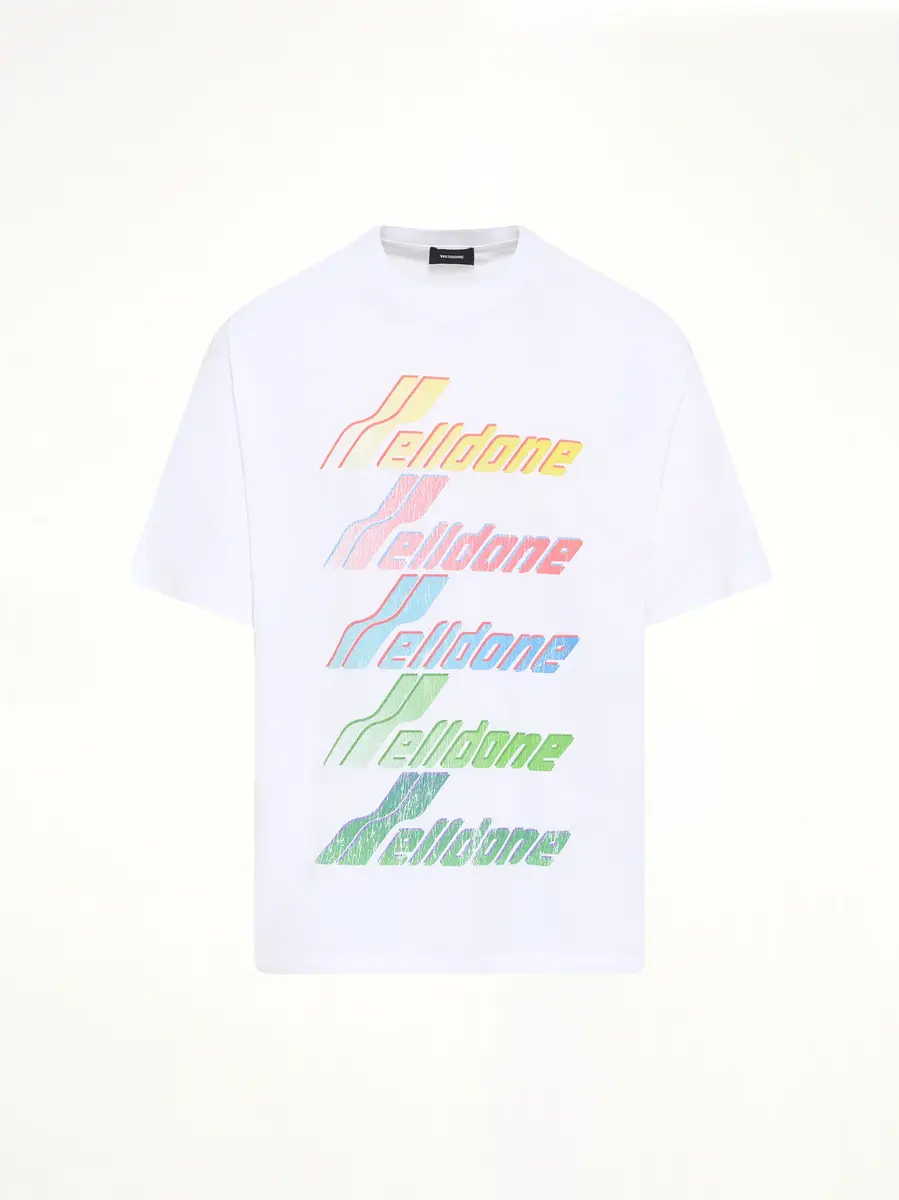We11Done Multi Rainbow Logo T-shirt | Thumbnail 3