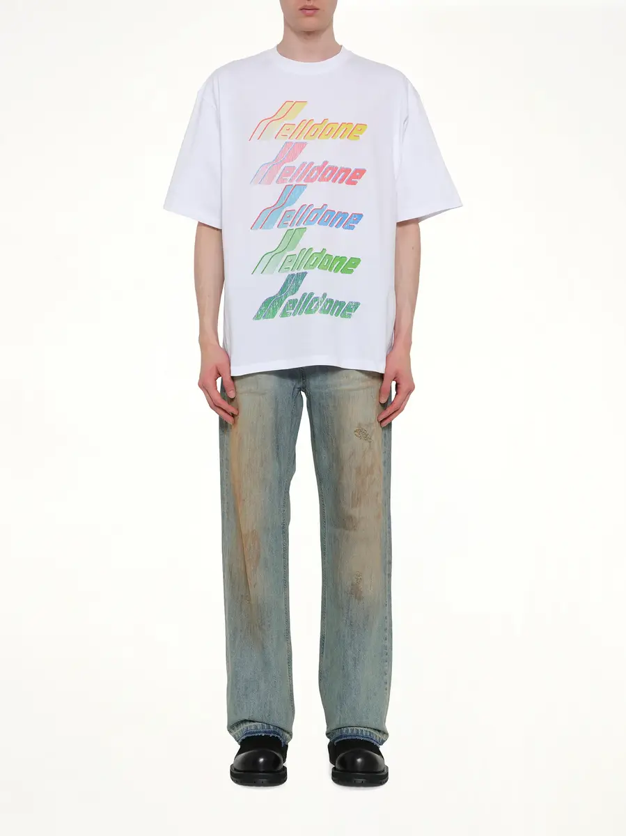 We11Done Multi Rainbow Logo T-shirt | Thumbnail 7