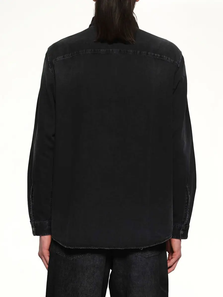 Diesel D-simply Shirt in Black/dark Grey | Thumbnail 5