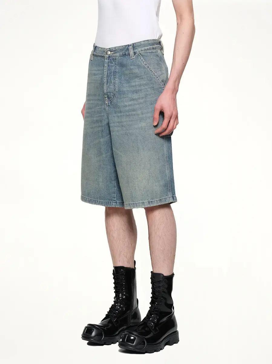Diesel D-livery-w-short Denim Shorts in Light Blue | Thumbnail 2 Diesel D-livery-w-short Denim Shorts in Light Blue | Thumbnail 2