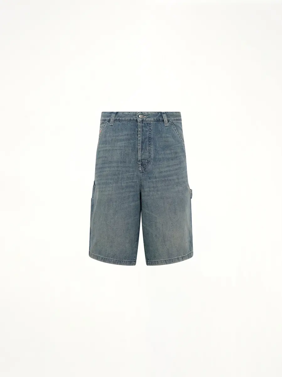 Diesel D-livery-w-short Denim Shorts in Light Blue | Thumbnail 3 Diesel D-livery-w-short Denim Shorts in Light Blue | Thumbnail 3