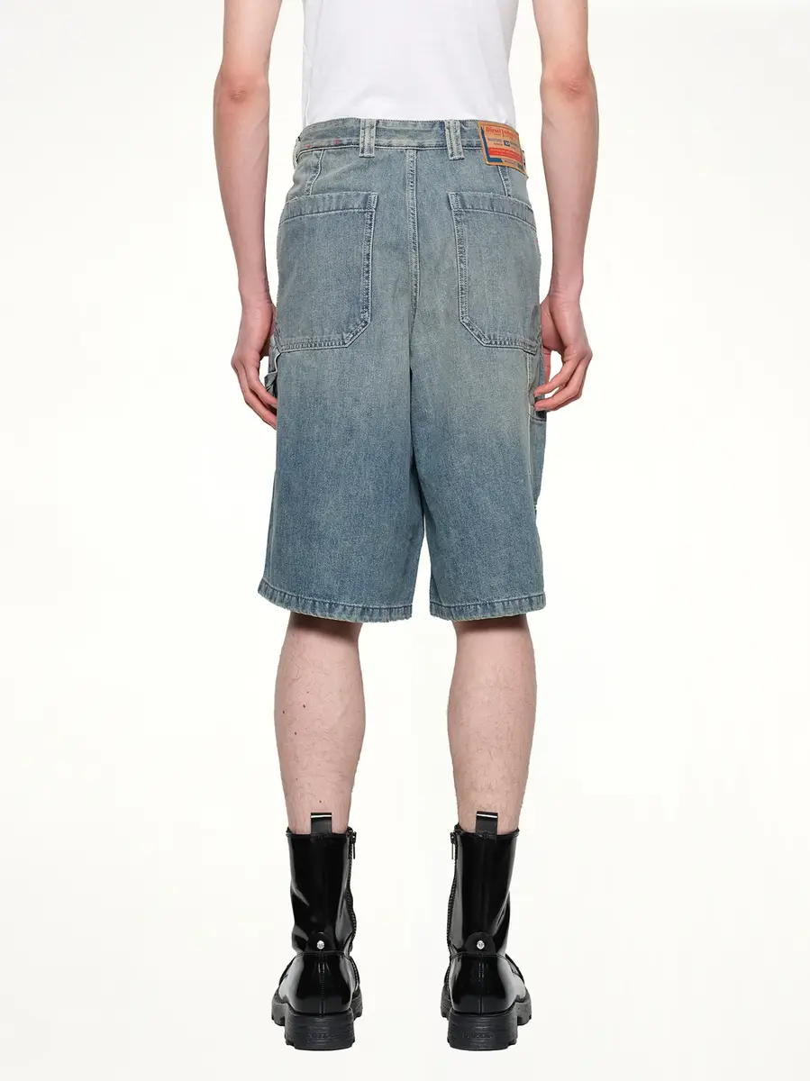 Diesel D-livery-w-short Denim Shorts in Light Blue | Thumbnail 5 Diesel D-livery-w-short Denim Shorts in Light Blue | Thumbnail 5