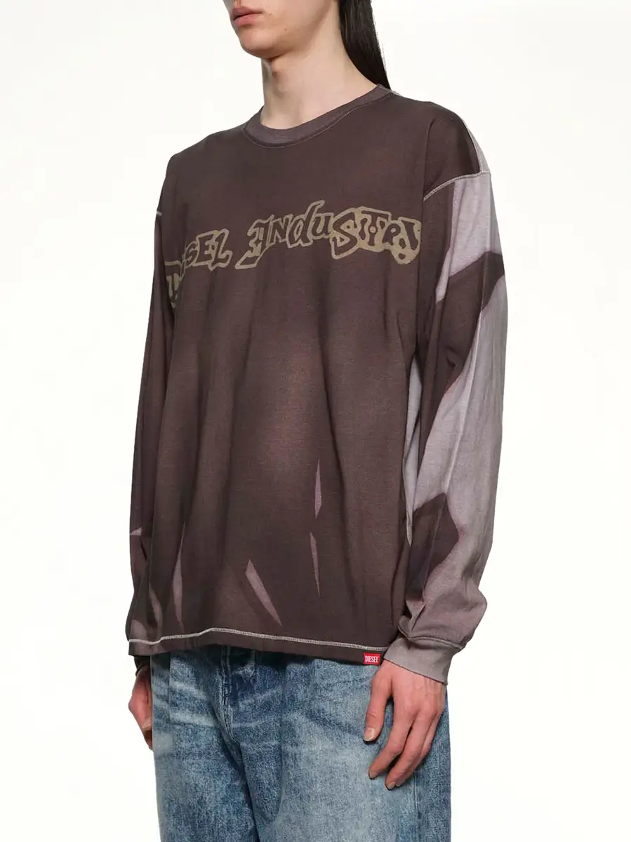 Diesel T-boxt-ls-show Sweatshirt in Grey/multicolour | Thumbnail 2 Diesel T-boxt-ls-show Sweatshirt in Grey/multicolour | Thumbnail 2